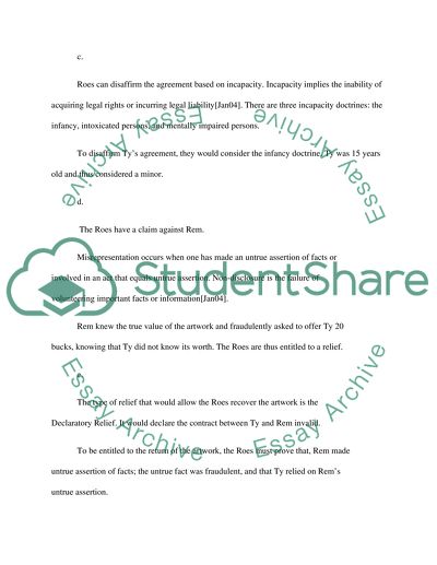 Business Law Case Written Work