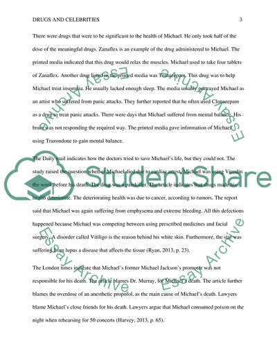 Drugs and Celebrities