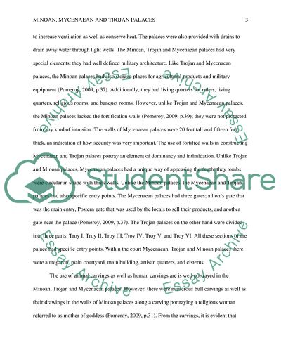 Minoan, Mycenaean, and Trojan Palaces