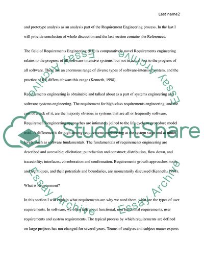 Importance of Requirement Engineering in Software Engineering