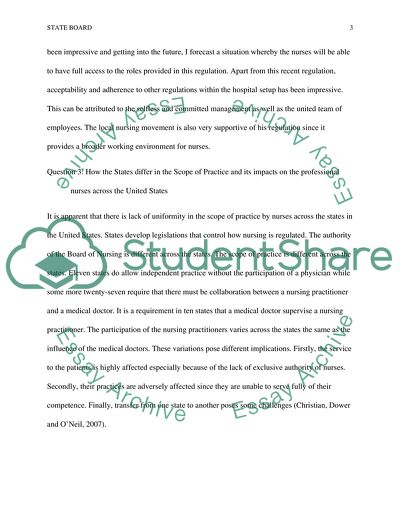 State Board of Nursing for Advanced Practice