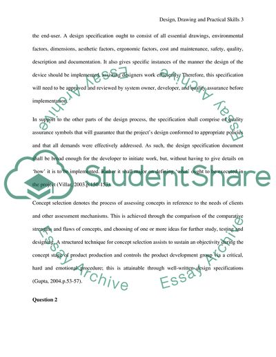 Design, Drawing, and Practical Skills