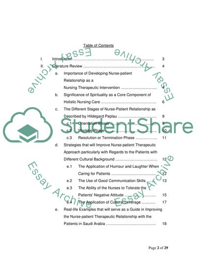 Importance of Developing Nurse-Patient