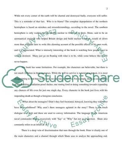 On the Beach by Nevil Shute