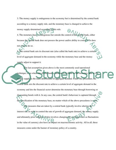 Role of Central Banks