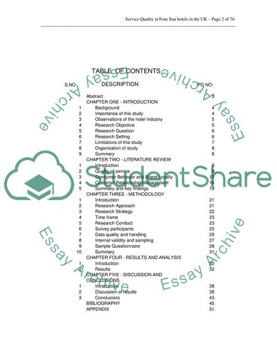 An investigation into service quality and satisfaction level in 4 star UK hotel industry