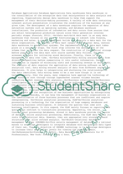 Database Applications