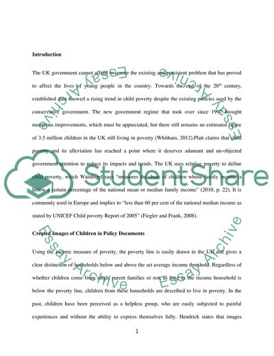 The Income Measure of Poverty