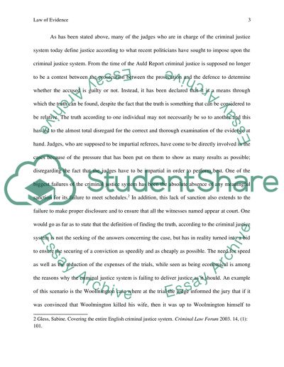 Law of Evidence: Golden Thread Rule