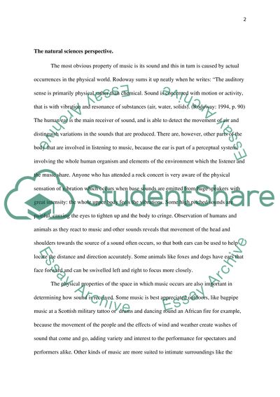 Does music work on the mind or the body