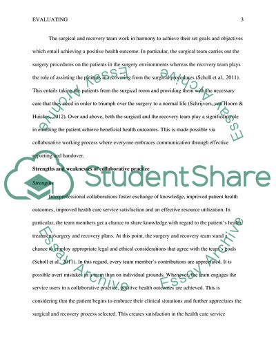 An Evaluation of the Communication Process for Surgical and Recovery Team