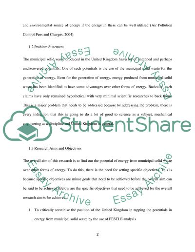 Energy from Municipal Solid Waste in the U.K