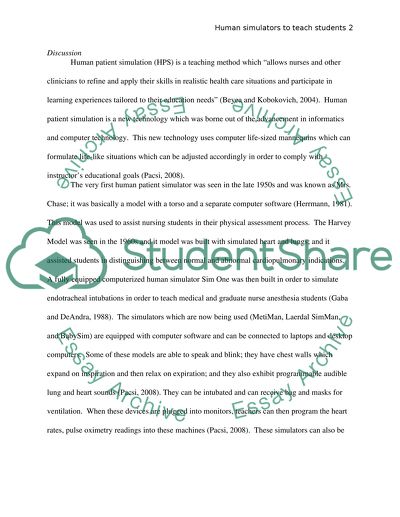 Human Simulators to Teach Students and Registered Nurses