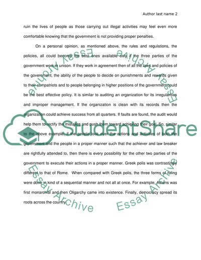 Government Structure in Roman Republic