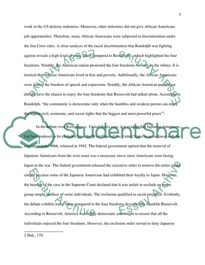 The Freedom from Fear - Franklin Roosevelt