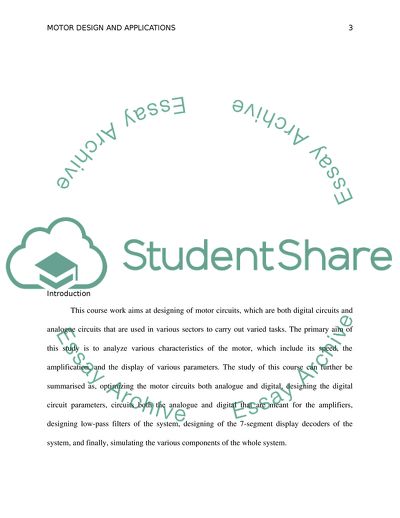 Amplification, Rectification and Applications in Motor Design