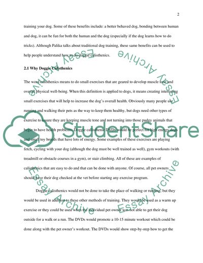 New Kind of E-Business: Calisthenics with Your Dog DVDS