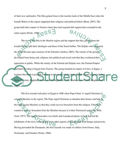 The Stance of the Fatimids towards the Crusades