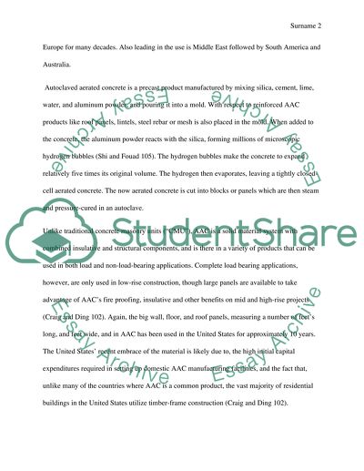 Sustainability of autoclaved aerated concrete (ACC)