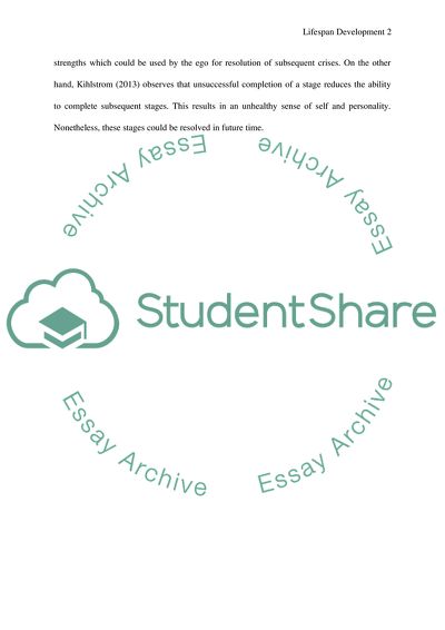 Lifespan development