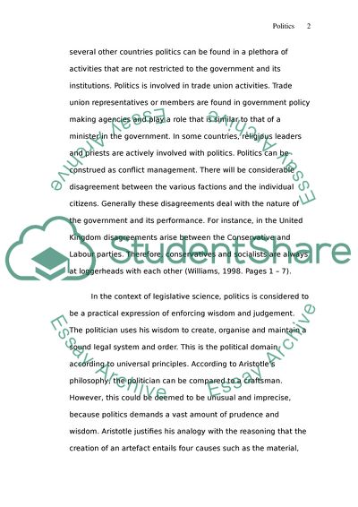 Politics in Application and Practice