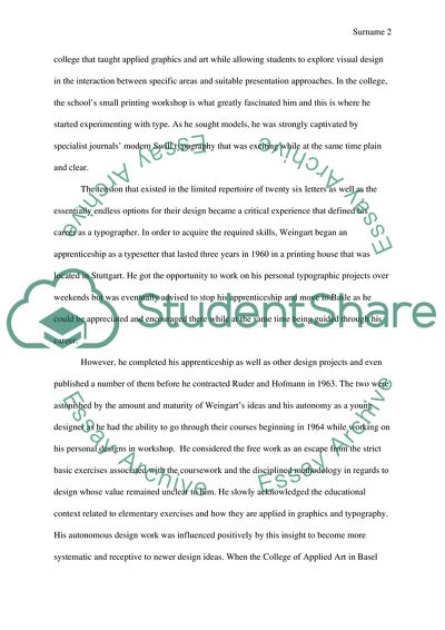 The Typographic Experiments by Wolfgang Weingart