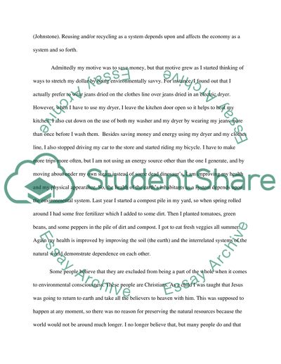 Western Worldview on Environment