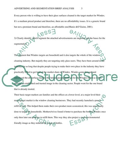 Advertising and Segmentation Brief Analysis