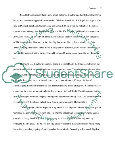 Kathryn Bigelow and Her Role in the Conventions of Action Cinema