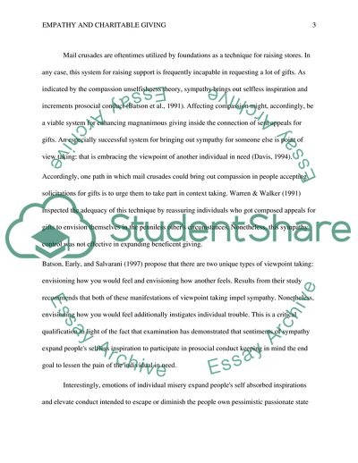 Does Fostering Empathy Increase Charitable Giving