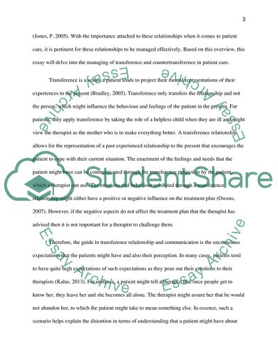 Managing Transference and Countertransference