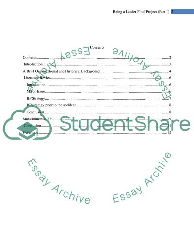A Study of BP and its Stakeholders in Nigeria
