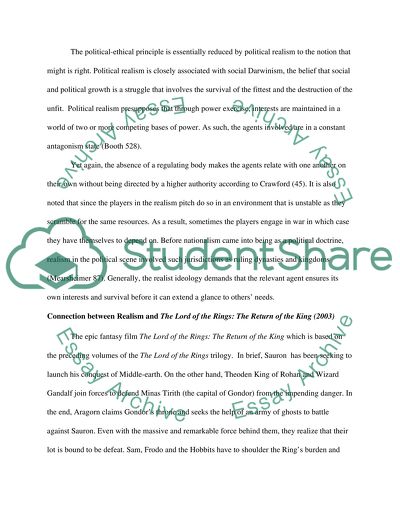 Realism and the Lord of the Ring 3 Movie