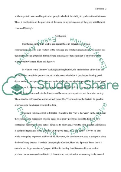 Pay it forward research paper