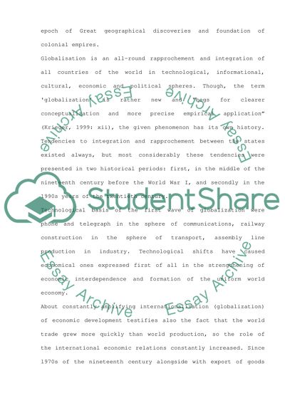 Marxist View on Globalisation