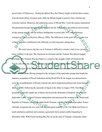 The Main Reasons for the Wars