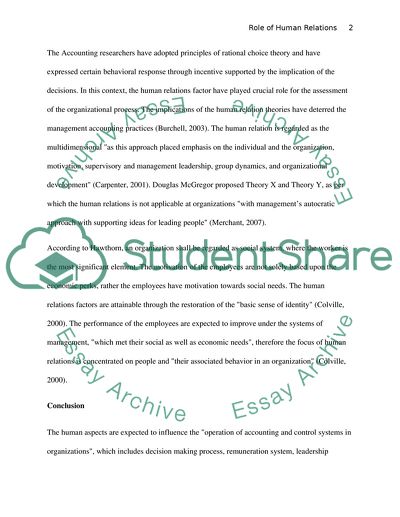 Interdisciplinary Study of Social Relations in the Workplace