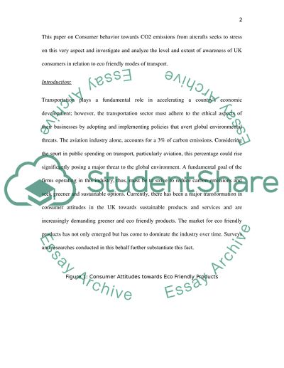Consumer Behaviour towards CO2 Emissions from Aircrafts