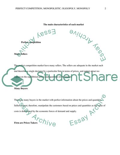 essay on oligopoly competition