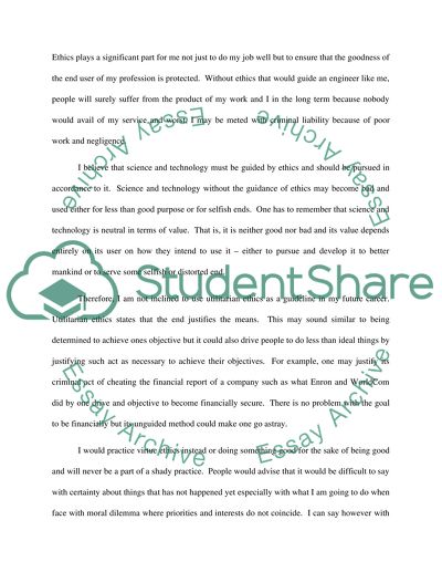 Engineering with ethics