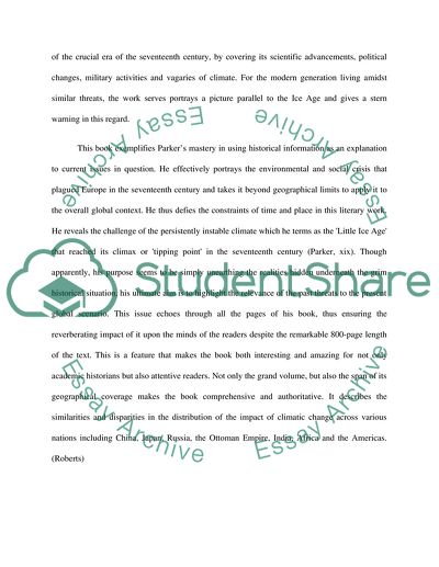 Geoffrey Parkers Global Crisis: War, Climate Change and Catastrophe in the Seventeenth Century