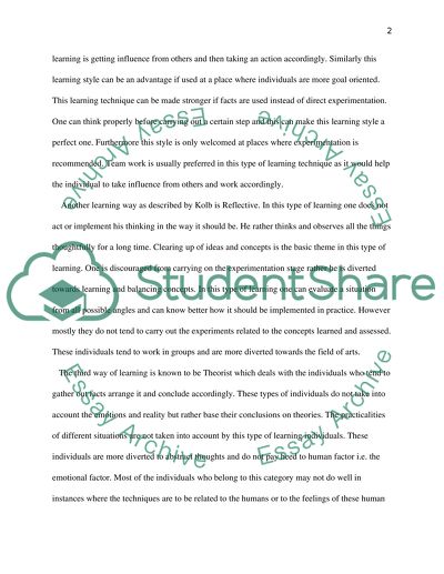 People Learn in Different Ways