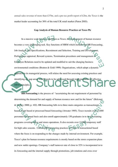 Human Resource Policy and Actions