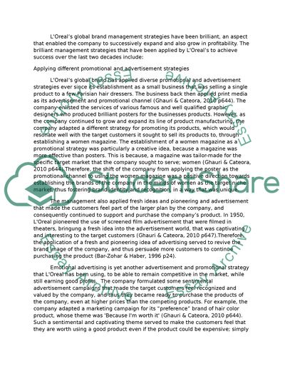 LOreal Company Background