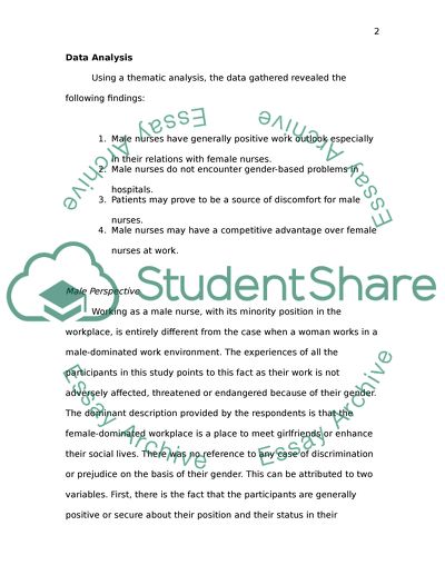 The Role of Male Nurses in Creating a Positive and Healthy Work Environment