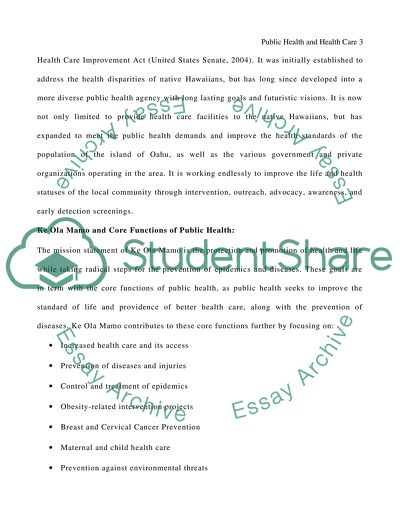 Hawaiian Health Care Systems