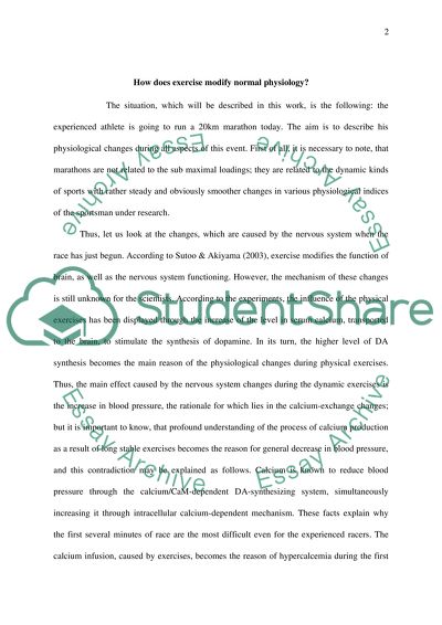 HOW DOES EXERCISE MODIFY NORMAL PHYSIOLOGY