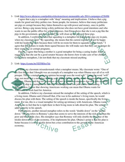 Discuss The Metaphor