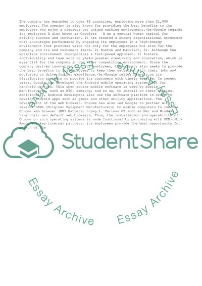 Google Business Model