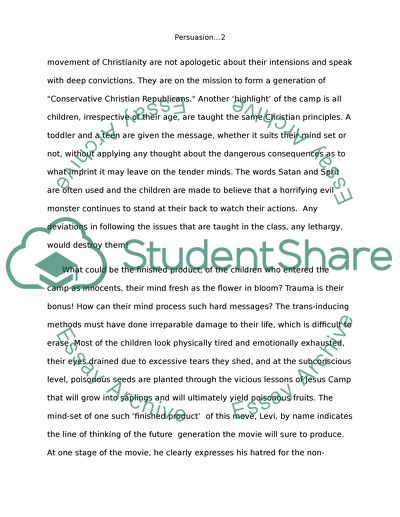 jesus camp essay